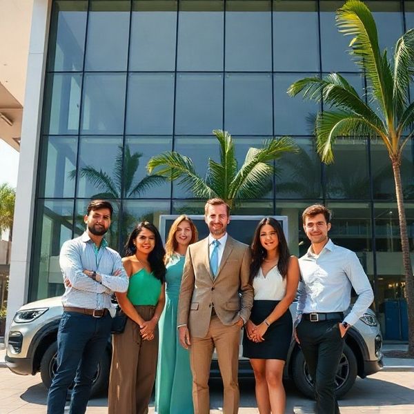Equipe da Betamstone em frente ao showroom em Belo Horizonte